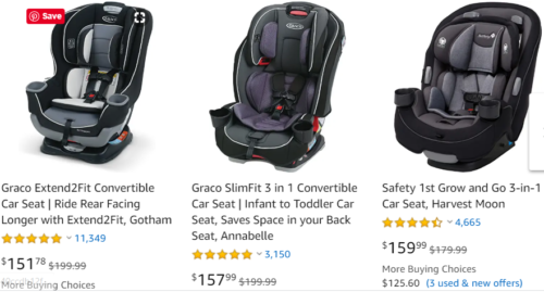 Affiliate marketer selling baby car seats