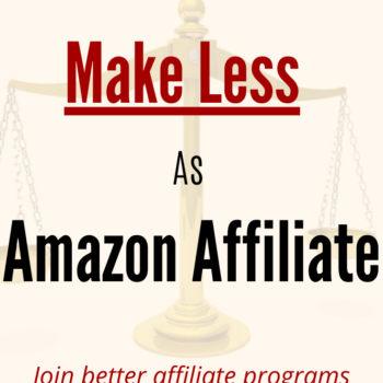 Amazon Affiliate Program Commission Reduced