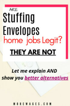 Work from home stuffing envelopes