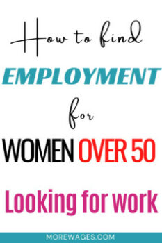 how to find employment for women over 50 looking for work