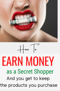 earn money with secret shopper job.You get to keep the items you buy but also get paid cash