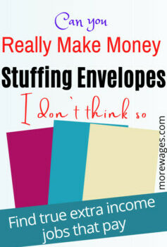 stuffing envelopes from home got money is not a job you`ll get rich with and I`m not even sure you`ll be paid.Envelope stuffing jobs are a thing of the past.