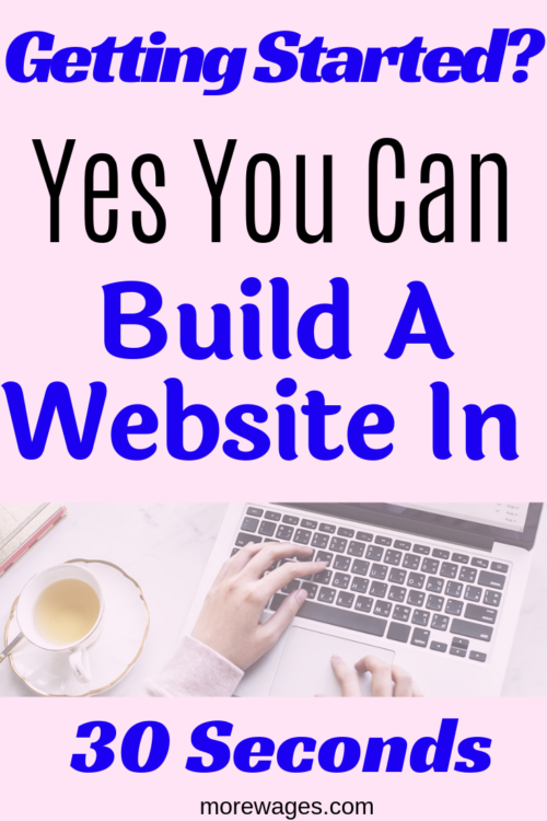 Build A Website In 30 Seconds