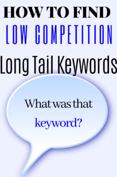 How to find long tail keywords