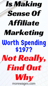 Making Sense Of Affiliate Marketing Review,why I find the program over priced,training for beginners and generally nothing you can not find free online.So if asked, the answer is no, I will not invest in Michelle`s Making Sense Of Affiliate Marketing.