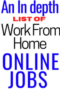 Work from Home Online Jobs