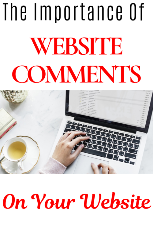 leaving website comment