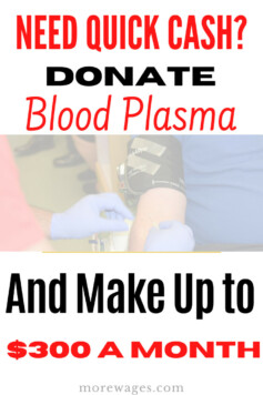 Sell blood plasma 