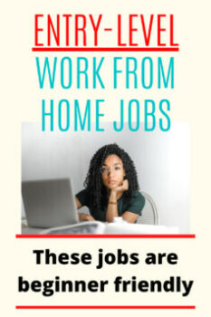 Entry level work from home jobs