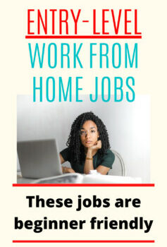 Entry level work from home jobs